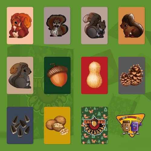 nut nut Squirrel! - Fun Card Game for Kids & Families. Outsmart Your Opponents and Keep Those Squirrels from Stealing Your Stash! 2-4 Players / Ages 4+ / 3 Levels of Play / Mom's Choice Awards Winner by PBN'J Games LLC