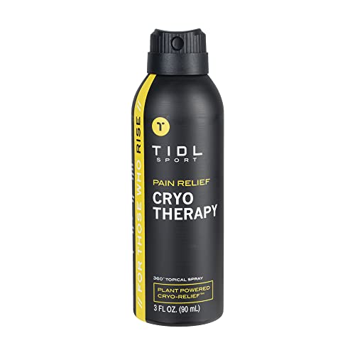 TIDL Sport - Plant Powered Cryotherapy Spray: Immediate Pain Relief, Muscle Recovery, Instant Cooling Effect, 360 Spray Technology, Plant Based Therapy & Exercise Science - 3.4oz from TIDL