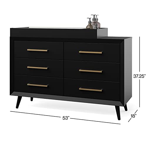 Child Craft Universal Changing Table Toppers, Attach to Dresser for Diapering Surface (Ebony) from Child Craft