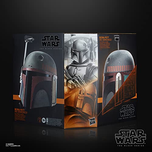 STAR WARS The Black Series Boba Fett (Re-Armored) Premium Electronic Helmet, The Mandalorian Roleplay Collectible for Kids Ages 14 and Up from Hasbro