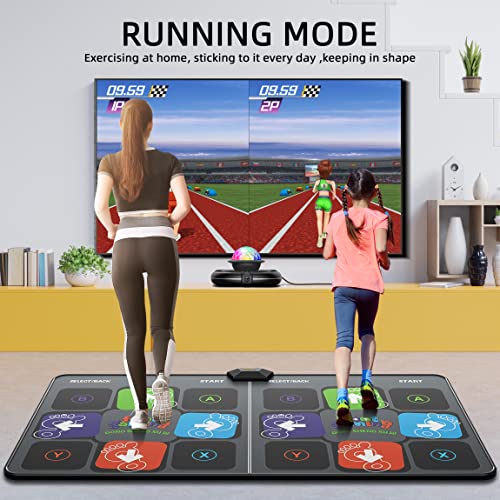 Dance Mat Games for TV - HDMI Wireless Musical Electronic Dance Mats with HD Camera, FWFX Double User Exercise Fitness Non-Slip Dance Step Pad Dancing Mat for Kids & Adults, Gift for Boys & Girls from Shenzhen DongShengXuRi Electronic Technology Co., Ltd.