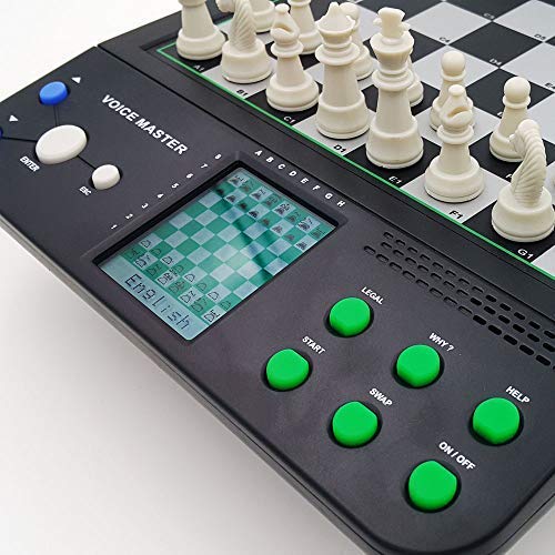 iCore Electronic Chess Set, Voice Chess Sets for Adults, Academy Electronic Chess Board, Portable Board Game, Computer Chess Tactics for Kids & Adults by iCore