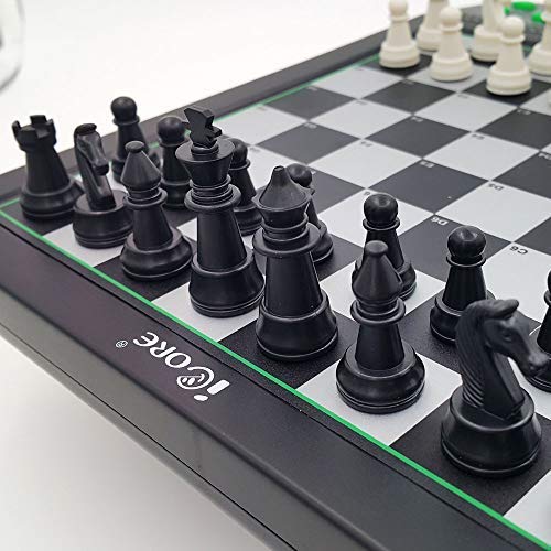 iCore Electronic Chess Set, Voice Chess Sets for Adults, Academy Electronic Chess Board, Portable Board Game, Computer Chess Tactics for Kids & Adults by iCore