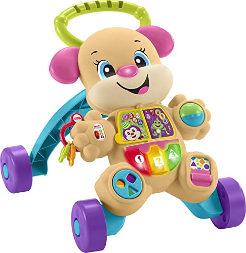 Fisher-Price Laugh & Learn Smart Stages Learn with Sis Walker, Musical Walking Toy for Babies and Toddlers Ages 6 to 36 Months from Fisher-Price