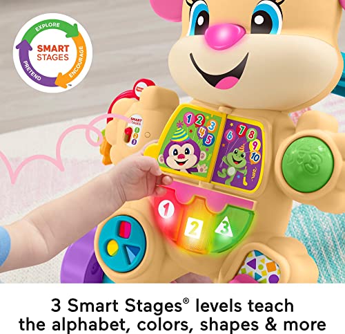 Fisher-Price Laugh & Learn Smart Stages Learn with Sis Walker, Musical Walking Toy for Babies and Toddlers Ages 6 to 36 Months from Fisher-Price