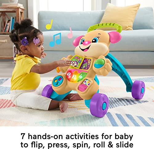 Fisher-Price Laugh & Learn Smart Stages Learn with Sis Walker, Musical Walking Toy for Babies and Toddlers Ages 6 to 36 Months from Fisher-Price