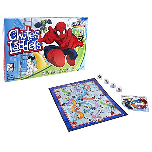 Hasbro Gaming Marvel Spider-Man Web Warriors Chutes & Ladders Game (Amazon Exclusive) by Hasbro
