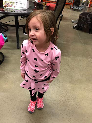 Little Girls Outfits Clothes Toddler Long Sleeve Heart Print Hoodie Shirts Top + Leggings Kids Clothing Set Size 7 from 