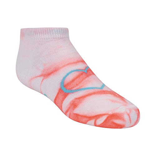Skechers Girls' Big 6 Pack Low Cut Socks, Multi, 7-8.5 by SKECHERS