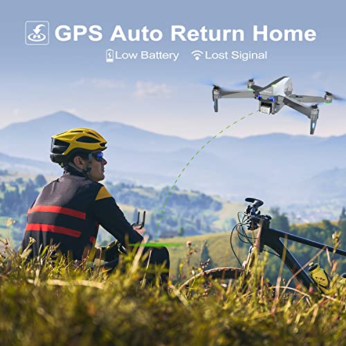 aovo Drone with Camera for Adults 4K,30 Minutes Flight Time with GPS Return Home,Quadcopter with Brushless Motor, Follow Me Drones for Beginners by aovo
