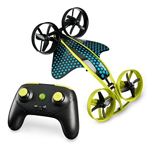 WowWee HydraQuad 3-in-1 Hybrid Air to Water Stunt Drone â Remote Control Toy for Kids by WowWee