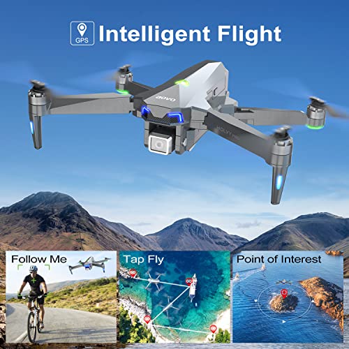 aovo Drone with Camera for Adults 4K,30 Minutes Flight Time with GPS Return Home,Quadcopter with Brushless Motor, Follow Me Drones for Beginners by aovo