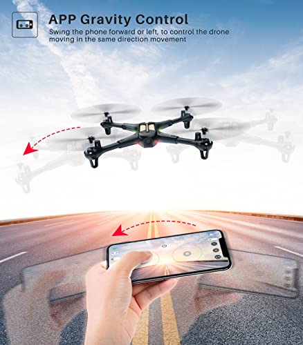 SYMA X600W Foldable Drone with 1080P HD FPV Camera for Adults, RC Quadcopter for Kids Beginners, with Headless Mode, Altitude Hold, 3D Flip, Custom Route and One Key Start from SYMA