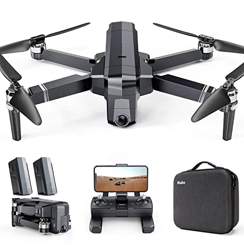 Ruko F11 Pro Drones with Camera for Adults 4K UHD Camera Live Video 30 Mins Flight Time with GPS Return Home Brushless Motor-Blackï¼1 Extra Battery + Carrying Caseï¼ from RUKO