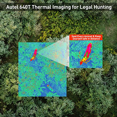 Autel Robotics EVO II Dual 640T Enterprise Bundle, 640*512@30 fps Thermal Imaging Sensorï¼8K 48MP Visual Camera, Multiple Temperature Measurement Modes, 10 Color Schemes, 1-16x Zoom, 360Â° Obstacle Avoidance, 42Mins Flight Time, ADS-B Receiver&Data Encrypti