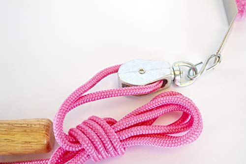 RangeMaster PinkPulley Cancer Care Shoulder Pulley â Aids in Recovery and Rehabilitation â Breast Cancer Patient Instructional Guide Included â Metal Bracket Door Attachment by RangeMaster