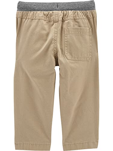 Simple Joys by Carter's Baby Boys' Toddler 2-Pack Pull on Pant, Khaki, Navy, 5T by Carter's Simple Joys - Private Label