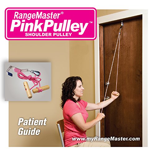 RangeMaster PinkPulley Cancer Care Shoulder Pulley â Aids in Recovery and Rehabilitation â Breast Cancer Patient Instructional Guide Included â Metal Bracket Door Attachment by RangeMaster