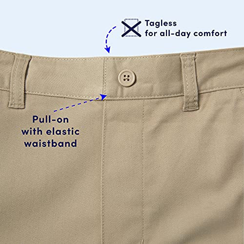 French Toast Boys Pull-On Relaxed Fit School Uniform Pant (Standard & Husky), Khaki, 12 Husky from French Toast Uniforms Children's Apparel