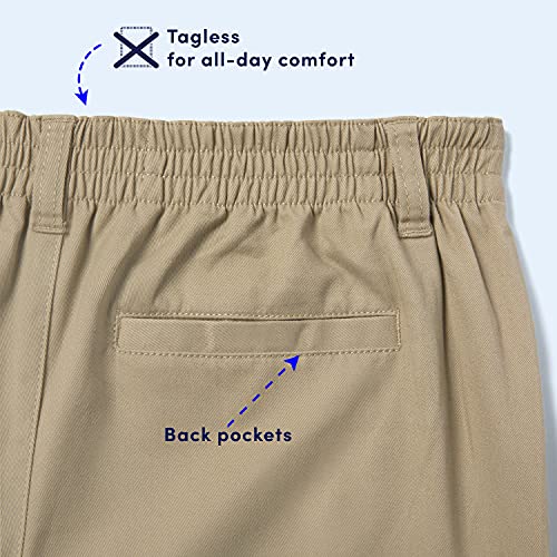 French Toast Boys Pull-On Relaxed Fit School Uniform Pant (Standard & Husky), Khaki, 12 Husky from French Toast Uniforms Children's Apparel