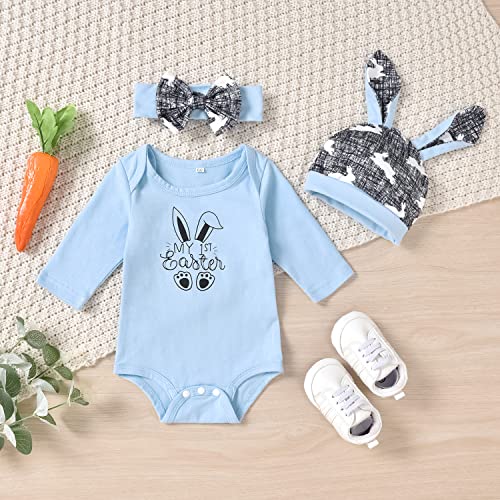 Aalizzwell Preemie Baby Boys Girls 1st Easter Clothes Premature Bunny Rabbit Unisex Neutral Outfit Twins Blue from 