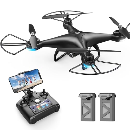 Holy Stone HS110D FPV RC Drone with 1080P HD Camera Live Video 120Â°Wide-Angle WiFi Quadcopter with Gravity Sensor, Voice Control, Gesture Control, Altitude Hold, Headless Mode, 3D Flip RTF 2 Batteries by Holy Stone
