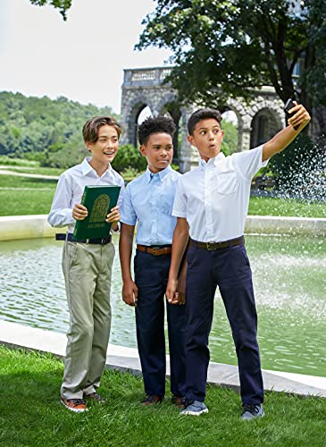 French Toast Boys Pull-On Relaxed Fit School Uniform Pant (Standard & Husky), Khaki, 12 Husky from French Toast Uniforms Children's Apparel