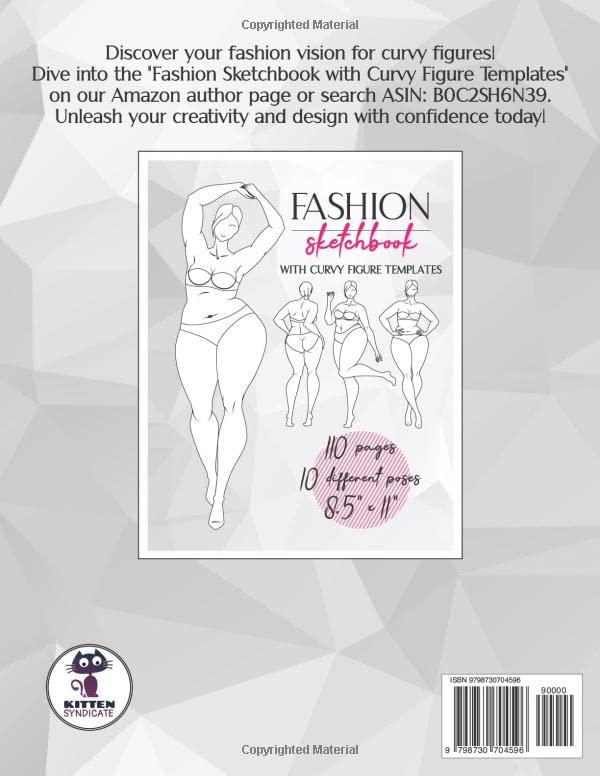 Fashion Sketchbook With Figure Templates: Quick And Easy To Follow Templates With Stylelines | Really Helpful Templates For Fashion Drawings | 110 ... Poses, Size 8.5" x 11" (Fashion Books) from Independently published