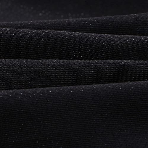 BAOHULU Leotards for Girls Gymnastics Embroidery Glitter Tumbling Shorts Bottoms KHB179_BlackBlue_14A from BAOHULU