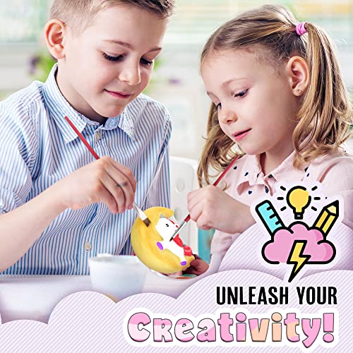 Unicorn Gifts for Girls. Arts & Crafts Paint Your Own Rainbows & Awesomeness Squishies DIY Kit. Gifts for Girls Top Christmas Toys. Includes Large Slow-Rise Squishies (Unicorn Squishy Kit) by Doodle Hog LLC