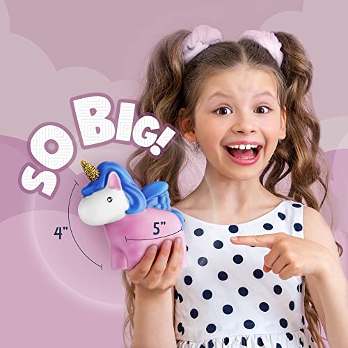 Unicorn Gifts for Girls. Arts & Crafts Paint Your Own Rainbows & Awesomeness Squishies DIY Kit. Gifts for Girls Top Christmas Toys. Includes Large Slow-Rise Squishies (Unicorn Squishy Kit) by Doodle Hog LLC