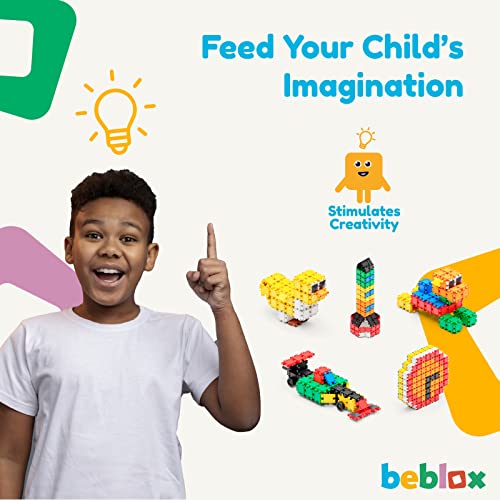 Beblox Building Toys For Kids 250-piece Set - Building Blocks Stem Toys With Accessories - Interlocking Connect Building Sets - Learning & Educational Toys For Boys & Girls Age 4-8 5 6 7 8-12 Year Old from beblox
