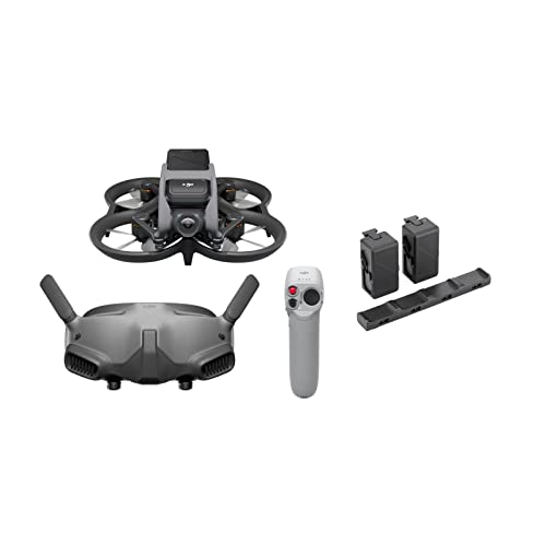 DJI Avata Pro-View Combo (DJI Goggles 2) & DJI Avata Fly More Kit - First-Person View Drone UAV Quadcopter with 4K Stabilized Video, Super-Wide 155Â° FOV, Built-in Propeller Guard, Sufficient Power from 