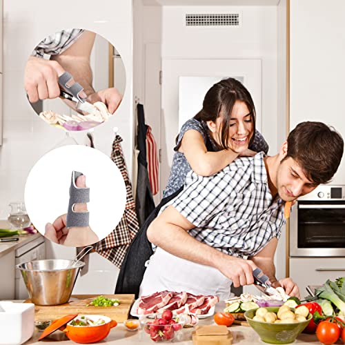 AIEX 6pcs Trigger Finger Splints, Finger Stabilizer Brace Finger Straightener Splint for Straightening Arthritis Swollen Strained Broken Fingers (6 Colors) from AIEX