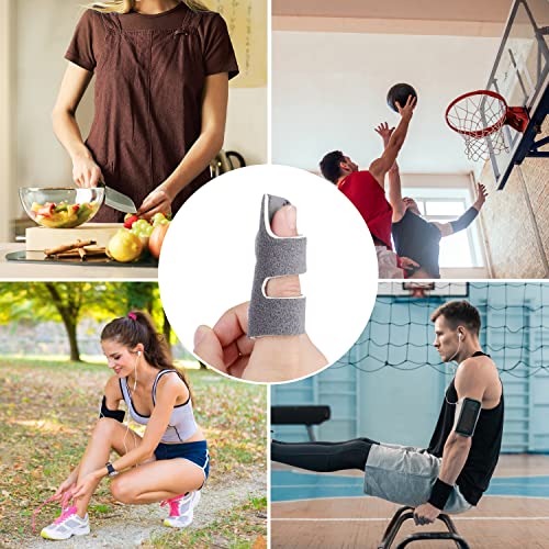 AIEX 6pcs Trigger Finger Splints, Finger Stabilizer Brace Finger Straightener Splint for Straightening Arthritis Swollen Strained Broken Fingers (6 Colors) from AIEX