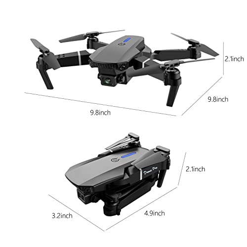 Mini Drone with Camera - 1080P HD FPV Foldable Drone Remote Control Toys Gifts For Boys Girls With Mode 1 Key Start by drones with camera