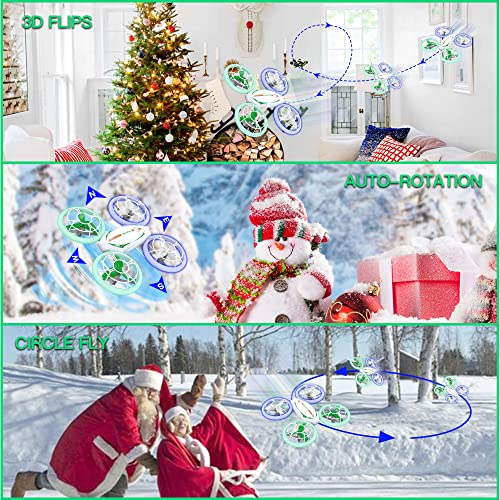 PATIKUIN Drones for Kids RC Mini Drone with LED Lights for Beginners, RC Helicopter Quadcopter with Five Cool Light Effects, Auto Hovering, 3D Flip, Remote Control Headless Mode, Circumflight and Emergency Paddle Stop by Patikuin