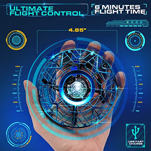 Force1 Scoot Pro Hand Operated Drone for Kids Adults - 360 Induction Hands Free Motion Sensors Mini Drone with Bright LED Projection, Easy Indoor Small UFO Toy Flying Ball Drone Toy for Boys and Girls by 