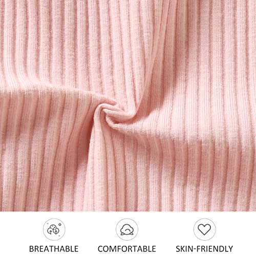 Preemie Newborn Baby Girls Clothes Infant Little Kids Romper Bodysuit Pants Headband Clothing Set Summer Outfits (Pink Leopard 01, Preemie) from 