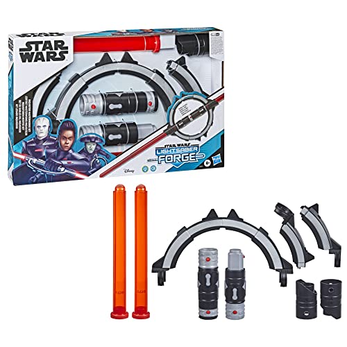 STAR WARS Lightsaber Forge Inquisitor Masterworks Set Double-Bladed Electronic Lightsaber, Customizable Roleplay Toy for Kids Ages 4 and Up (F3807) from Hasbro