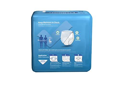 FitRight Extra Protective Incontinence Underwear, Moderate Absorbency, Large, 40 to 56", 20 Count (Pack of 4) from Medline