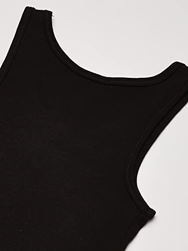 Hanes Little Girls' Ribbed Tank Top (Pack of 3), Ebony, X-Large by Hanes Women's Activewear