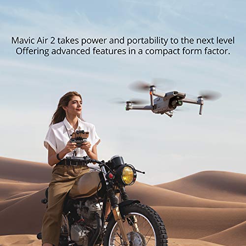 DJI Mavic Air 2 Fly More Combo - Drone Quadcopter UAV with 48MP Camera 4K Video 8K Hyperlapse 1/2" CMOS Sensor 3-Axis Gimbal 34min Flight Time ActiveTrack 3.0 Ocusync 2.0, Gray by DJI Service LLC