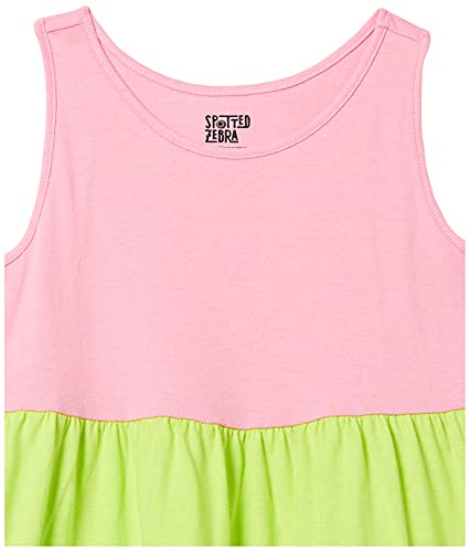 Amazon Essentials Girls' Knit Sleeveless Tiered Dresses (Previously Spotted Zebra), Pack of 2, Stars, Small from Amazon Essentials