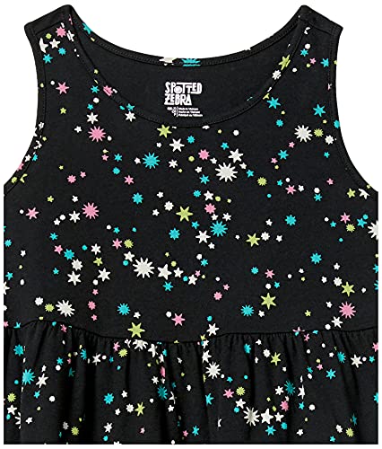 Amazon Essentials Girls' Knit Sleeveless Tiered Dresses (Previously Spotted Zebra), Pack of 2, Stars, Small from Amazon Essentials