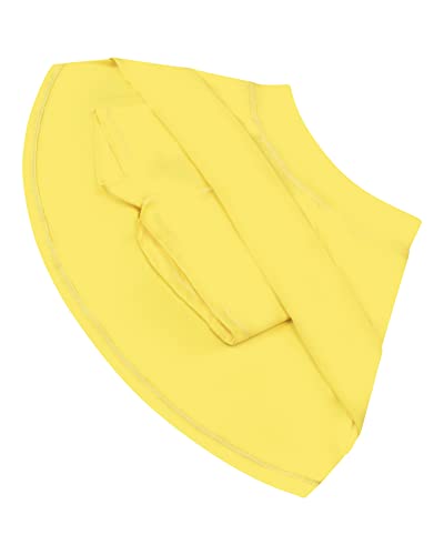 Skechers Girls Polo Skort 2 Piece Athletic Tennis and Golf Set with Scrunchie Girls Fashion Ahletic Golf and Tennis Clothing (White/Daisy Yellow, 5/6) from 