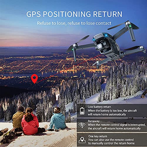 YASOLA GPS Drones with Camera for Adults 4K,3-Axis Gimbal Camera,EIS Anti-Shake,5G WIFI FPV,Auto Return Home, Brushless Motorï¼2 Battery + Carrying Caseï¼ by XINLIN