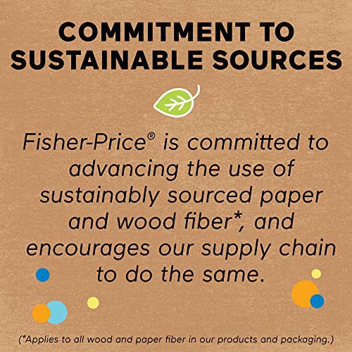 Fisher-Price Baby's First Blocks and Rock-a-Stack gift set, 2 plant-based toys for infants ages 6 months and older by Fisher-Price