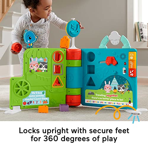 Fisher-Price Sit-to-Stand Giant Activity Book, Electronic Learning Toy and Activity Center for Infants and Toddlers Ages 6 Months to 3 Years from Fisher-Price