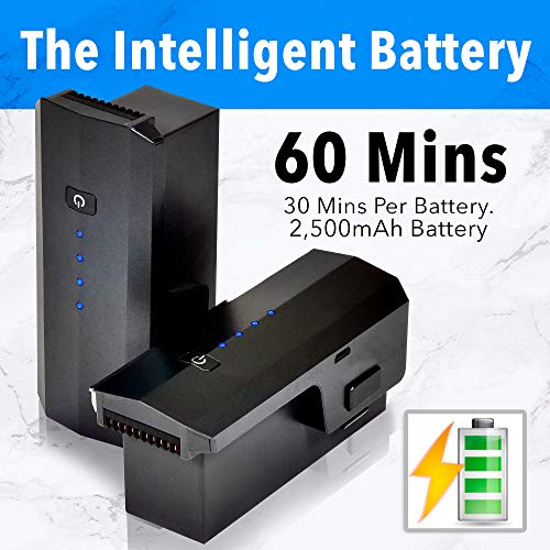 Contixo Quadcopter GPS Foldable 4K HD Camera Drones - 60 Minutes Longest Flight Time - Brushless Motors Drone with Camera for Adults - Extra 1 Battery 64GB SD Card Carrying Case from Contixo